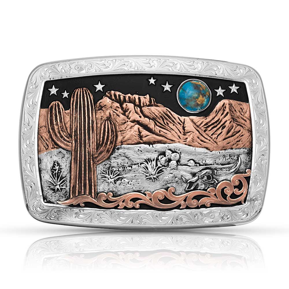 Montana Silversmiths | Desert Moon Turquoise | Belt Buckle