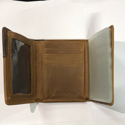 Ariat Rodeo Tri-Fold Wallet | Two Toned Accents