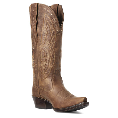 Ariat | Women's Heritage X Toe Elastic Calf | Distressed Brown