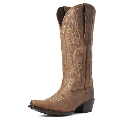 Ariat | Women's Heritage X Toe Elastic Calf | Distressed Brown