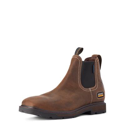 Ariat | Men's Groundbreaker Chelsea Wide Square Toe | Waterproof Work Boot