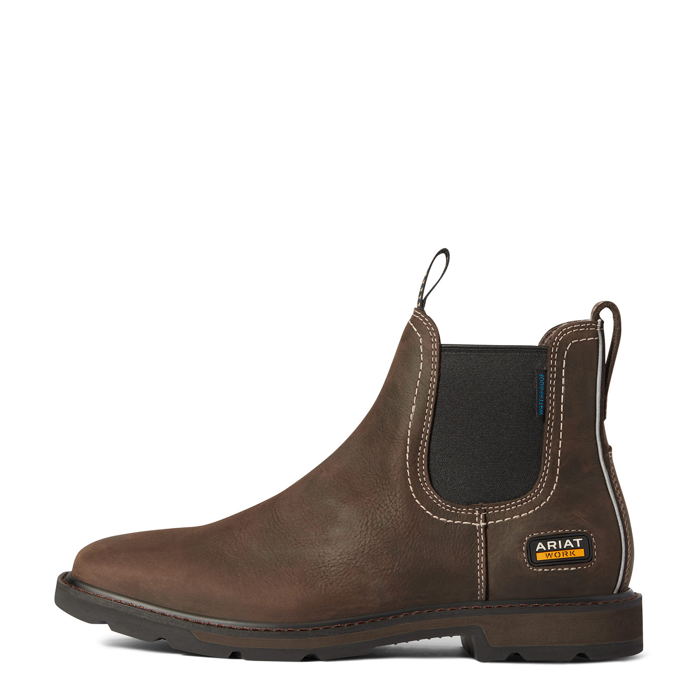 Ariat | Men's Groundbreaker Chelsea Wide Square Toe | Waterproof Work Boot