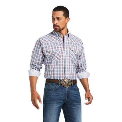 Ariat | Men's Relentless Steely Stretch | Classic Fit Western Shirt | Peacoat