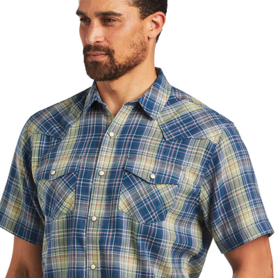 Ariat | Men's Huey | Retro Fit Western Shirt | Lime Chaser