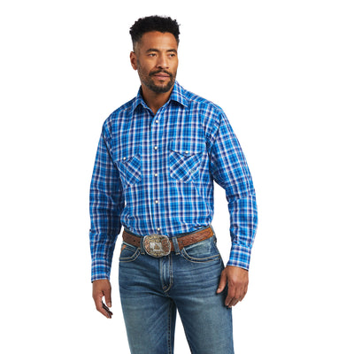 Ariat | Men's Mason | Classic Fit Western Shirt | Brilliant Blue