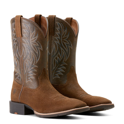 Ariat | Men's Sport Wide Square Toe | Mesa Tan | Vintage Bomber