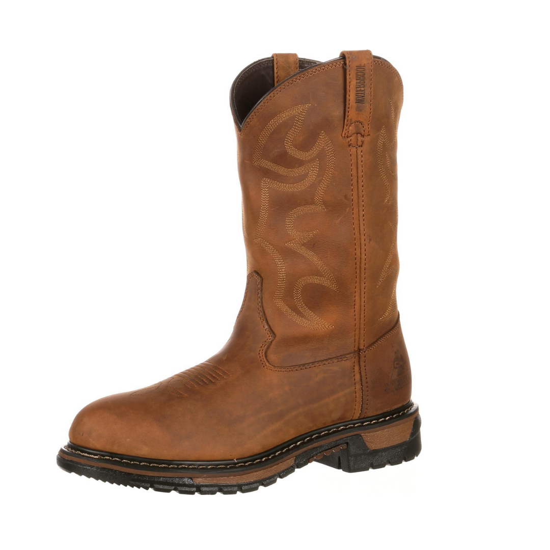 Rocky | Men's Ride Branson Roper | Waterproof | Western Boots | Brown