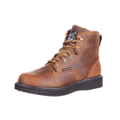 Georgia | Men's Wedge Sole | Distressed Brown