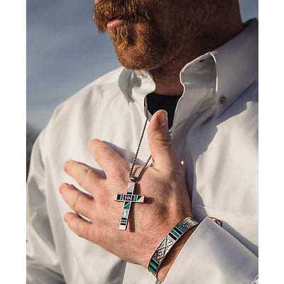 Necklace | Men's Fishermen Of Faith Cross