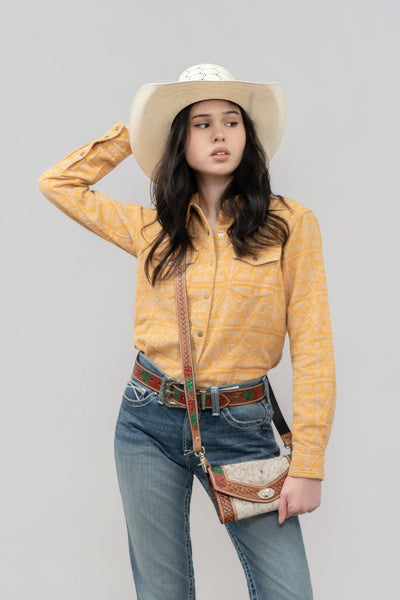 Outback King | Cowgirl Classic Shirt | Golden Mesa Flannel