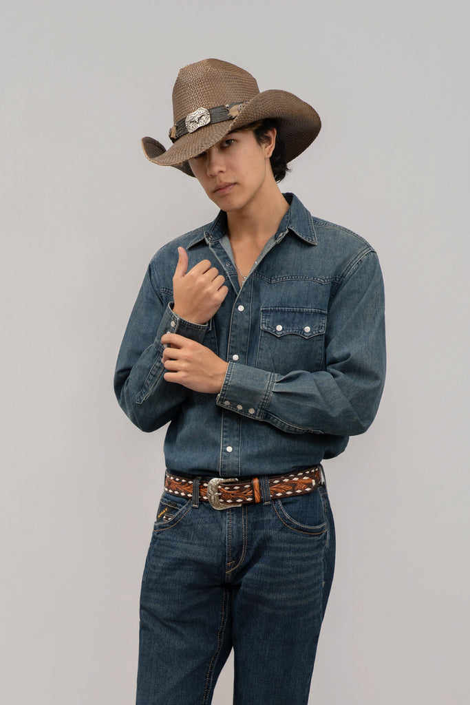 Outback King| Heritage Rancher Denim | Men's Western Shirt