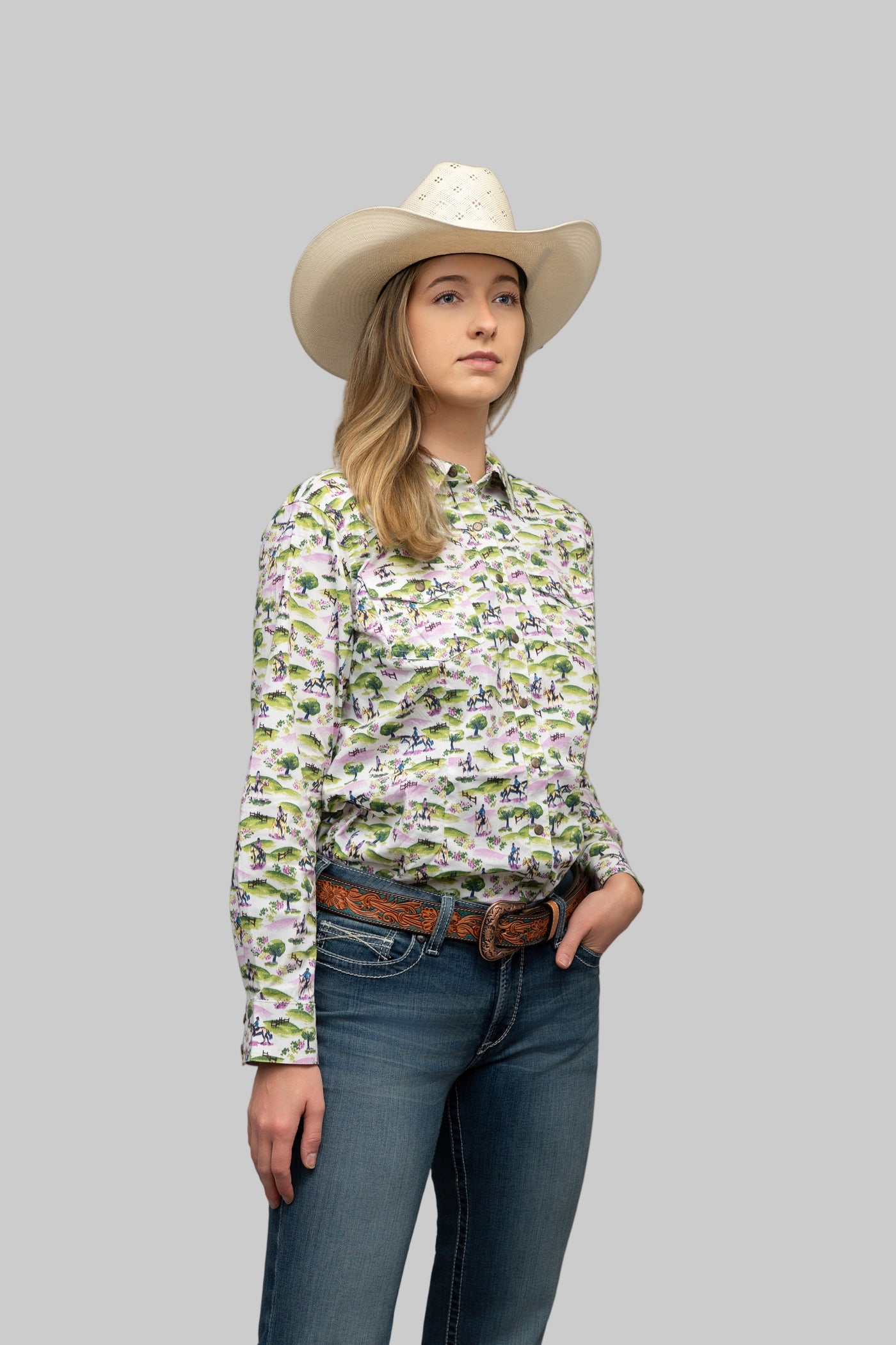 Outback King | Cowgirl Classic Shirt | Gymkhana Pony Print