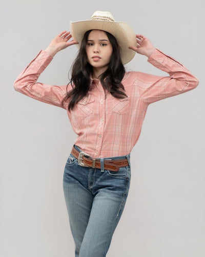 Outback King | Honey Don't Shirt | Pink Check