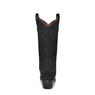 Circle G | Embroidery Snip Toe | Nubuck Black