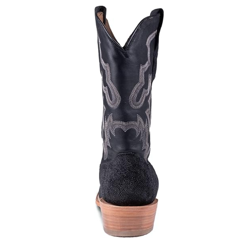 Corral Men's | Stingray Embroidery Horseman Toe | Black