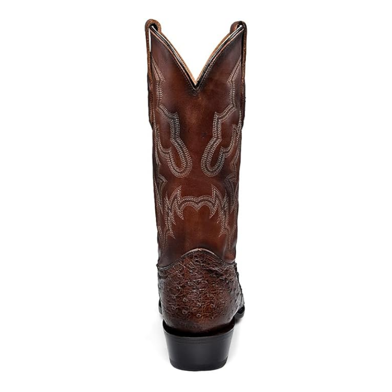 Corral Men's | Ostrich Embroidery Narrow Square Toe | Brown