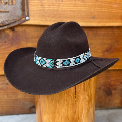 Outback King | Handcrafted Beaded Hat Band | Wide