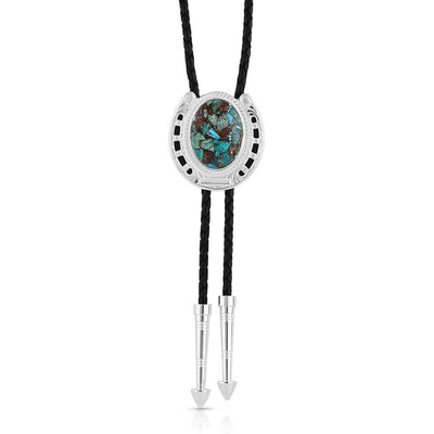 Montana Silversmiths | Bolo Tie| The Pioneer's | Turquoise