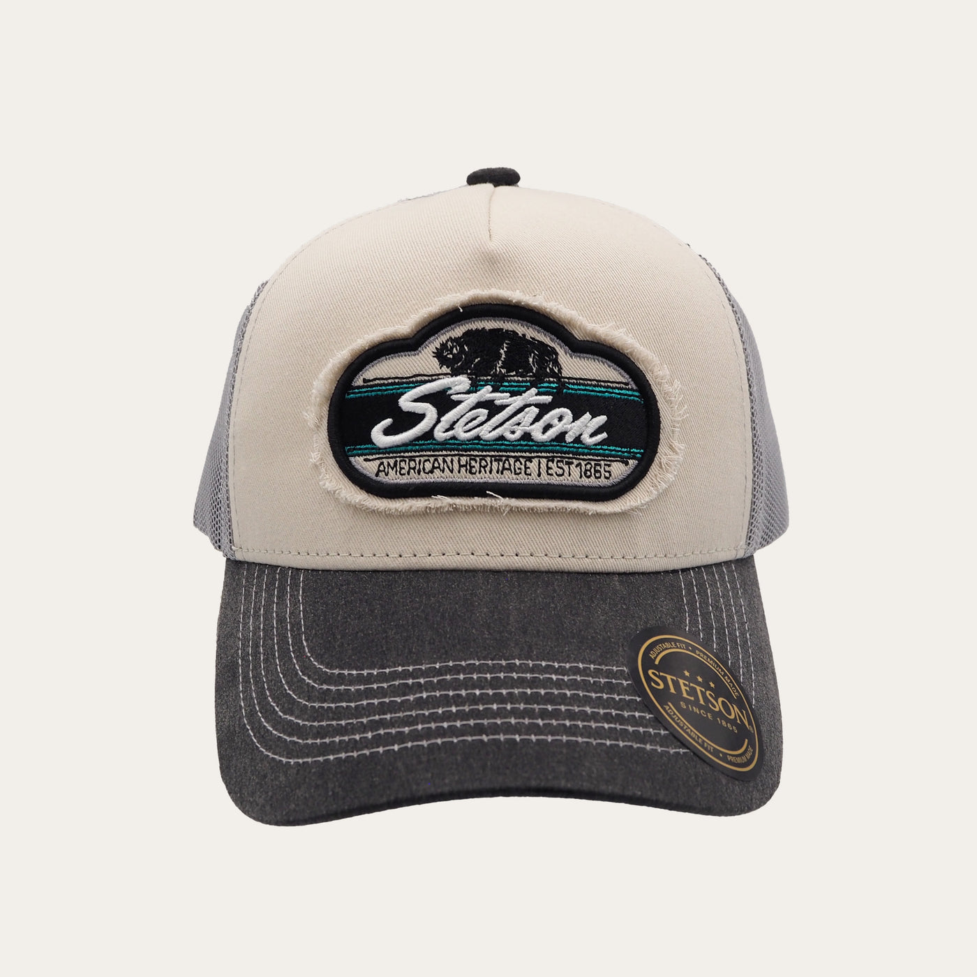 Stetson | Bison Trucker Cap | Grey