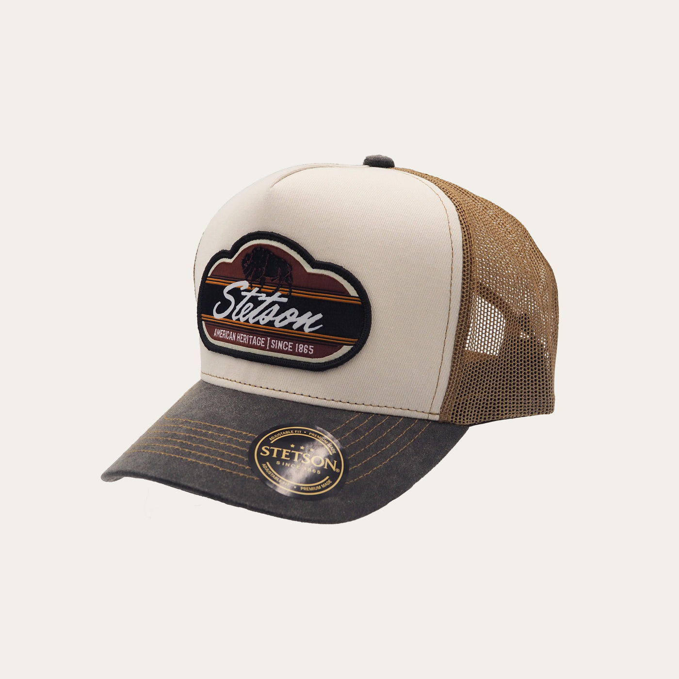 Stetson | Bison Trucker Cap | Tan