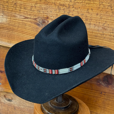 Outback King | Handcrafted Beaded Hat Band | Narrow