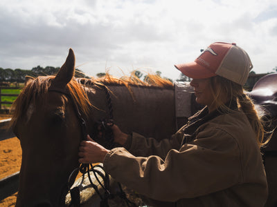 Stetson | Buffalo Horns Trucker Cap | Orange