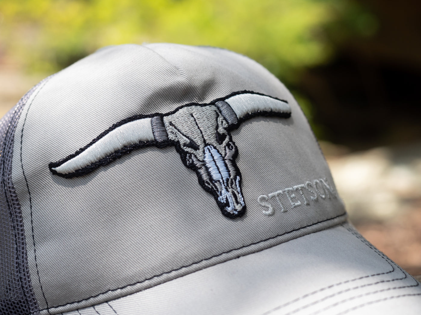 Stetson | Buffalo Horns Trucker Cap | Grey