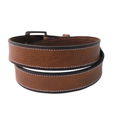 Outback King | Classic Frontier Belt | Stitched Light Redwood Brown