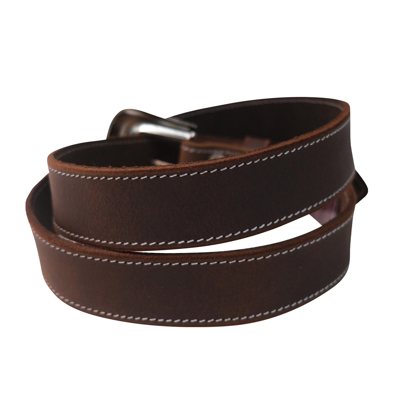 Outback King | Classic Frontier Belt | Stitched Redwood Brown