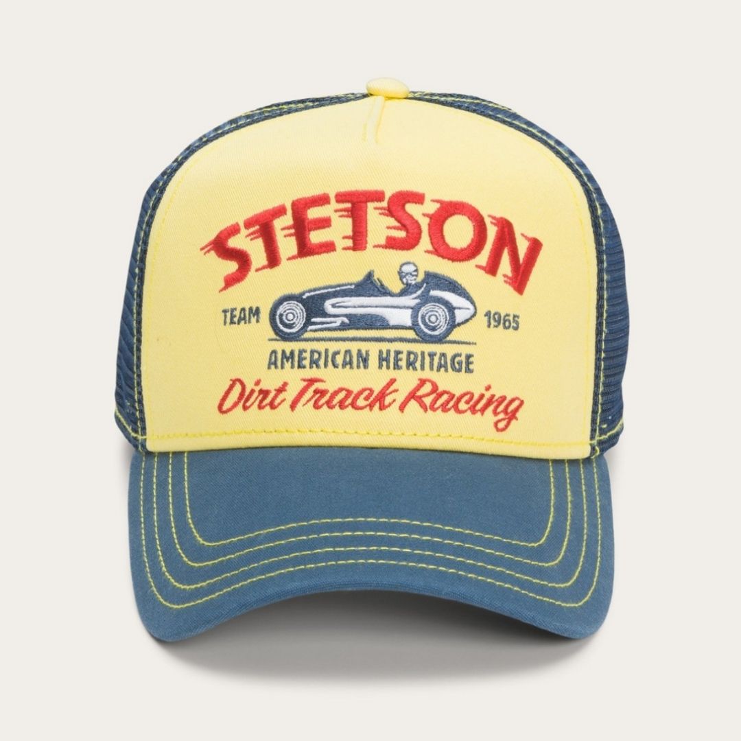 Stetson | Kids Racing Trucker Cap | Yellow/Blue