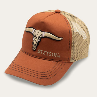 Stetson | Buffalo Horns Trucker Cap | Orange