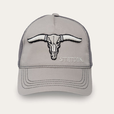 Stetson | Buffalo Horns Trucker Cap | Grey