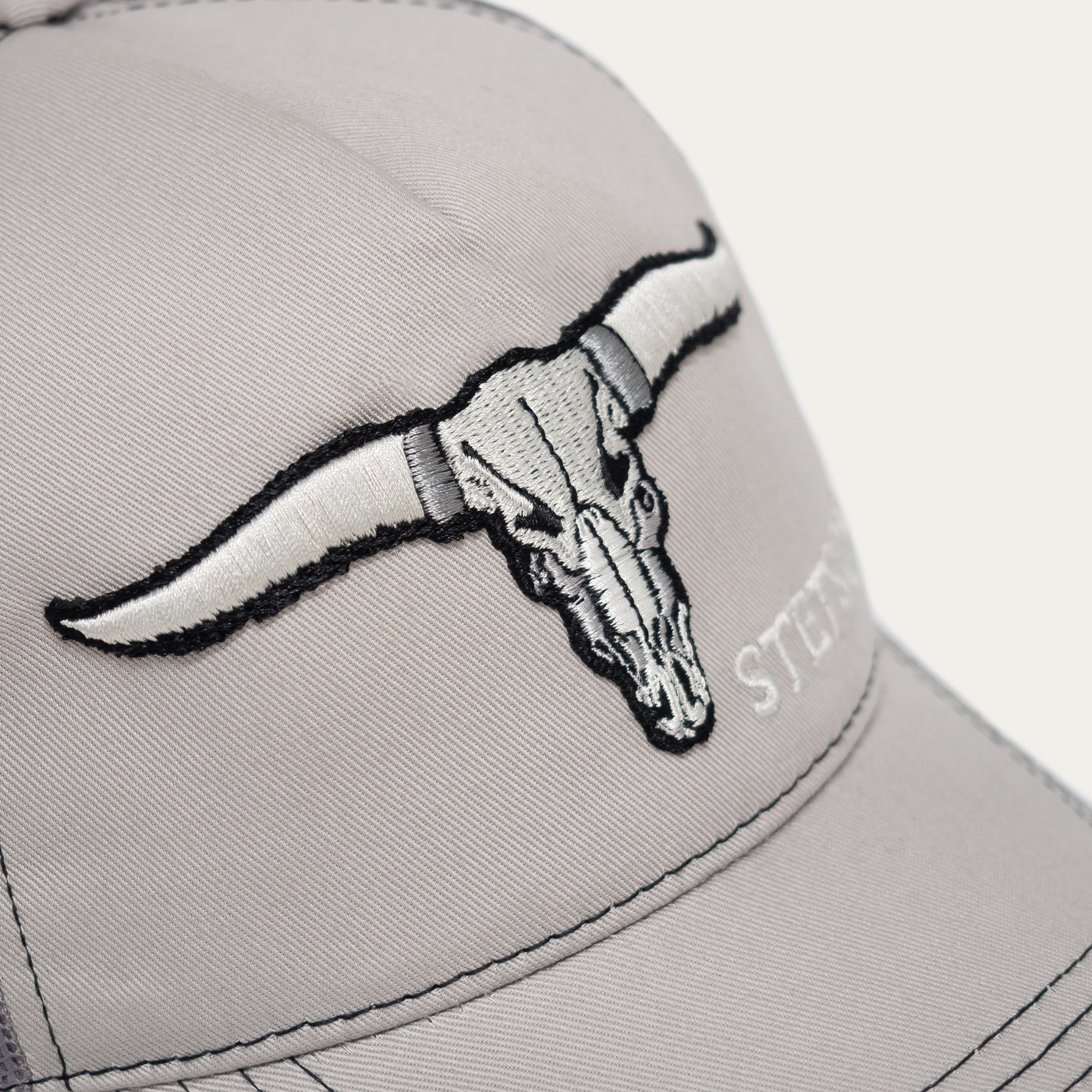 Stetson | Buffalo Horns Trucker Cap | Grey