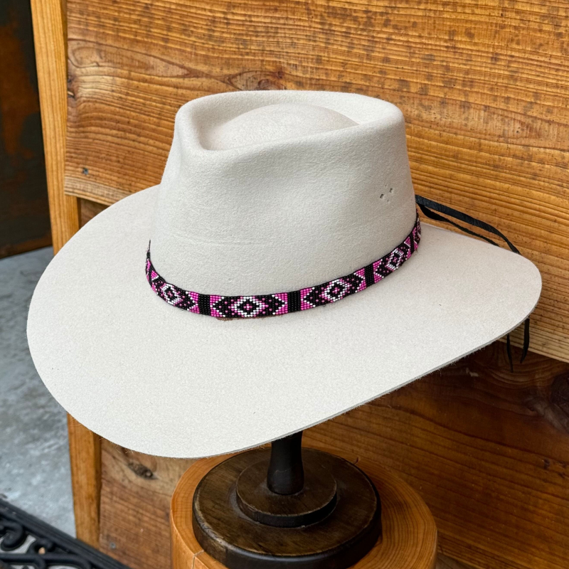 Outback King | Handcrafted Beaded Hat Band | Narrow