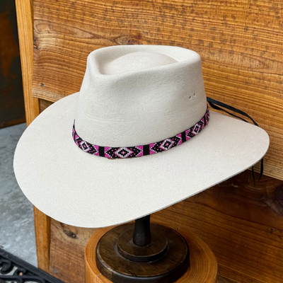 Outback King | Handcrafted Beaded Hat Band | Narrow