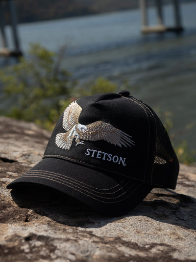 Stetson | Eagle Trucker Cap | Black