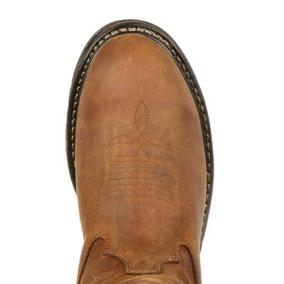 Rocky | Men's Ride Branson Roper | Waterproof | Western Boots | Brown