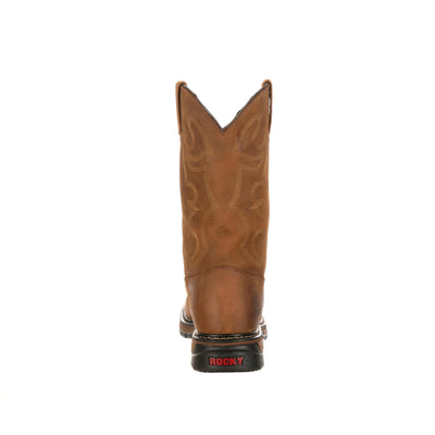 Rocky | Men's Ride Branson Roper | Waterproof | Western Boots | Brown
