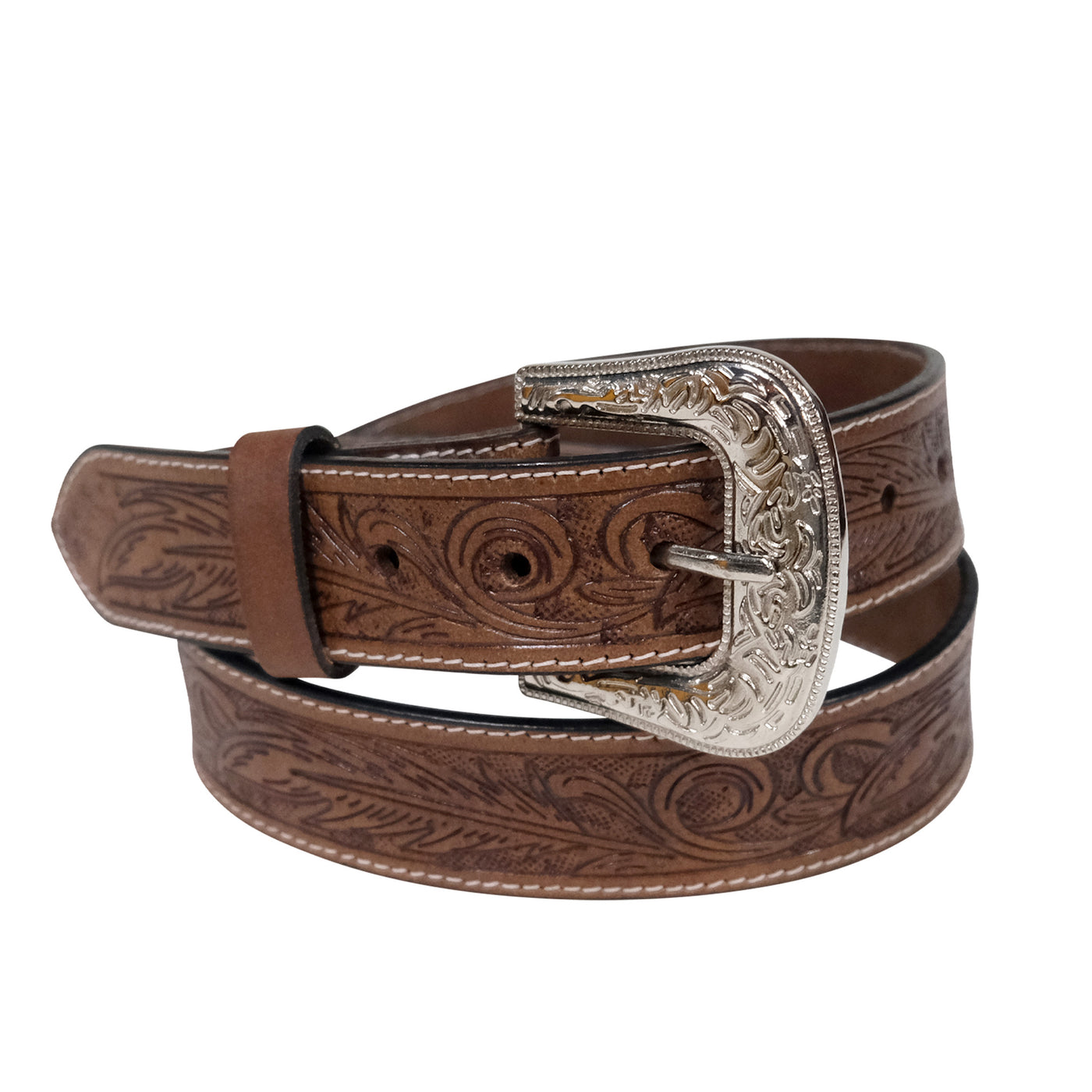 Outback King | Heritage Feather Scroll Western Belt