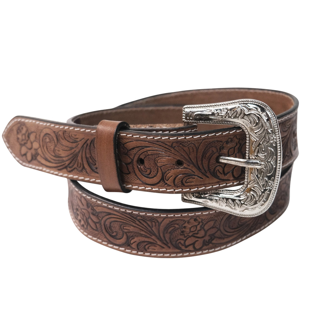 Outback King | Heritage Floral Embossed Western Belt