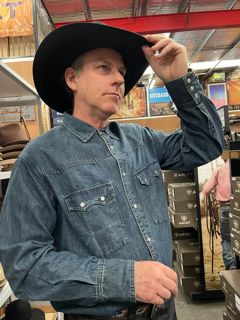 Outback King| Heritage Rancher Denim | Men's Western Shirt