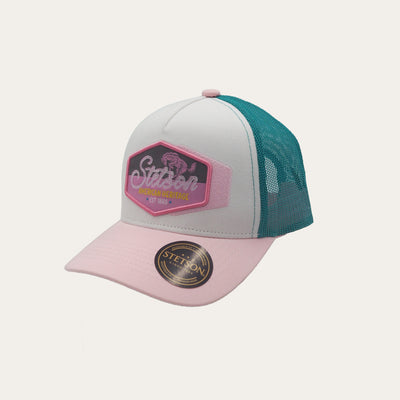 Stetson | Kids Bronco Trucker Cap | Pink