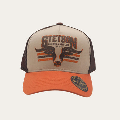 Stetson | Longhorn Trucker Cap | Orange