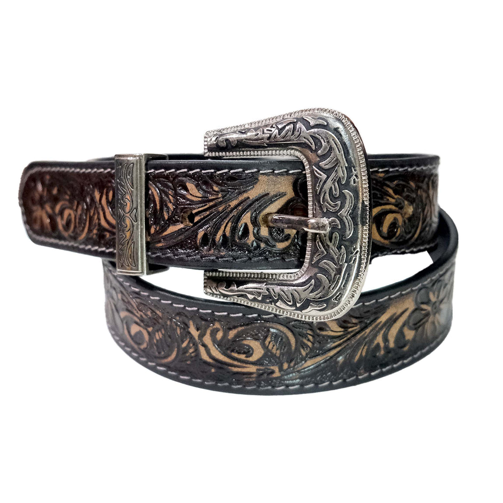 Outback King | Midnight Floral Western Belt