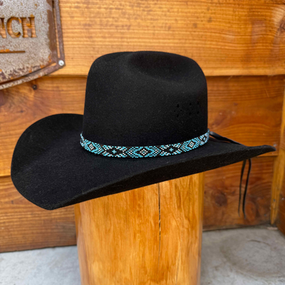 Outback King | Handcrafted Beaded Hat Band | Narrow