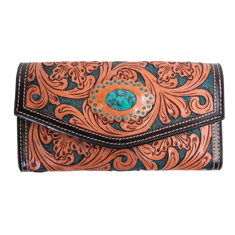 Outback King | Turquoise Vine | Western | Clutch Purse