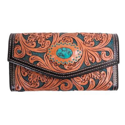 Outback King | Turquoise Vine | Western | Clutch Purse