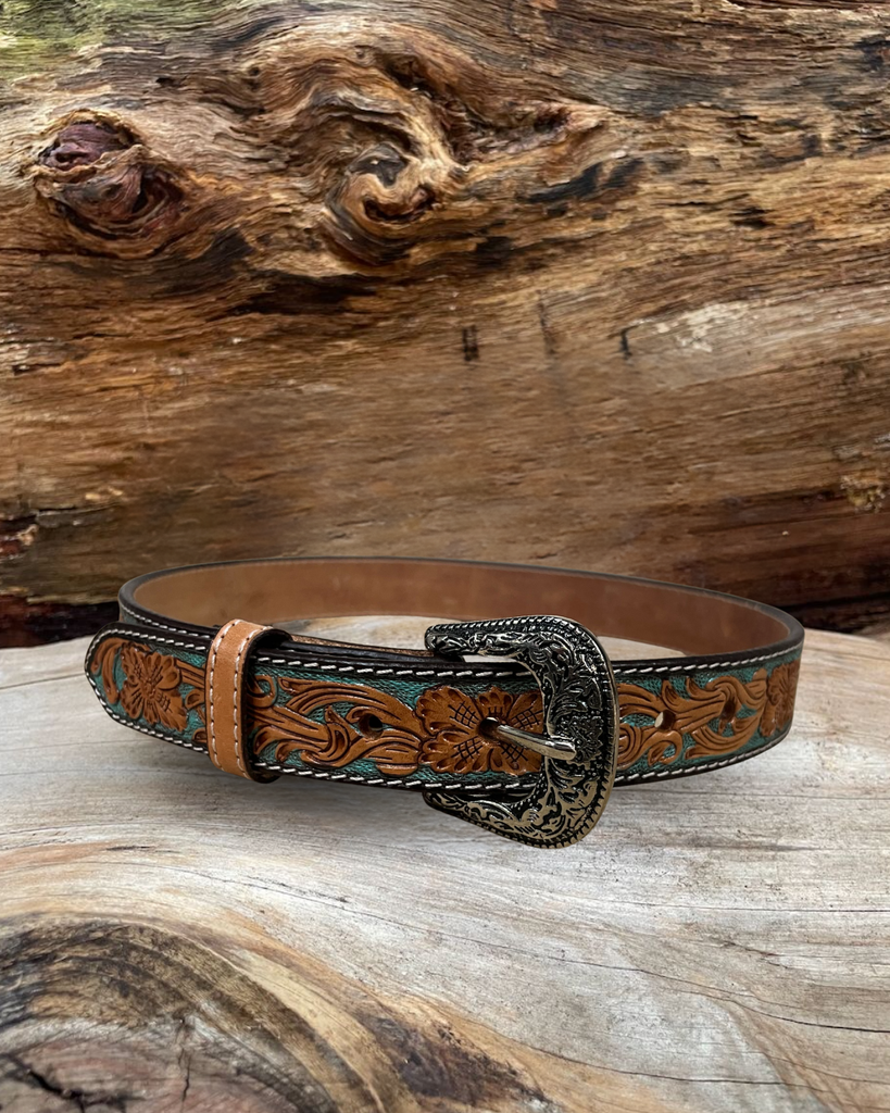 Outback King | Junior Western Belt | Turquoise Vine