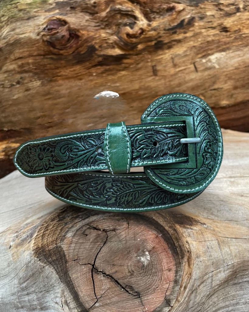 Outback King | Carved Tool Western Belt | Pine Ridge