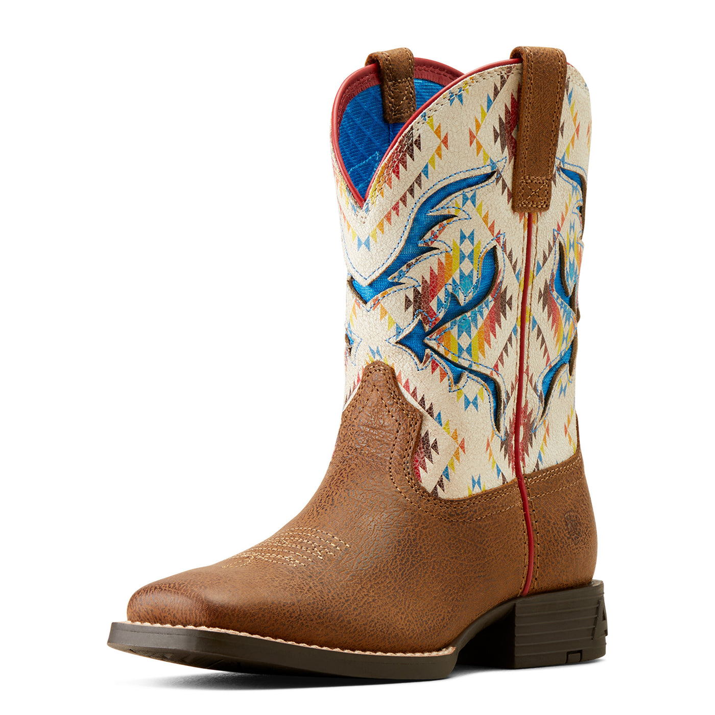 Ariat | Kid's San Angelo Venttek | Toasty Tan/ Bright Saddle Bllanket